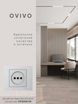 Рамка для выключателя Ovivo Grano 400-100000-227 (серебристый)