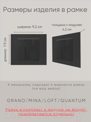 Выключатель Ovivo 600-000217-254 (черный)