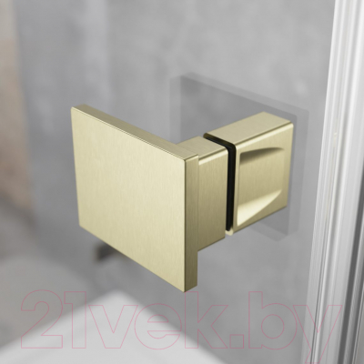 Душевая дверь Radaway Essenza Pro Brushed Gold DWJ 100/L / 10099100-99-01L