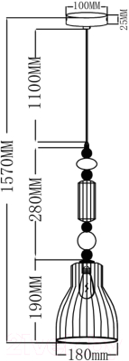Потолочный светильник Moderli Charm / V10904-P