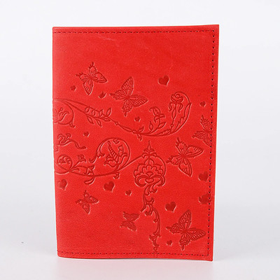 Обложка на паспорт Poshete 676-1/2-040-201RED (красный) - 