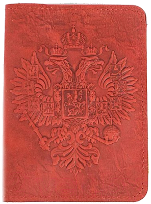 Обложка на паспорт Poshete Герб / 681-OP1102003-RED (красный)