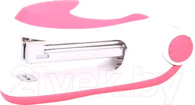 Степлер Deli Vivid / 0228 (белый/розовый)