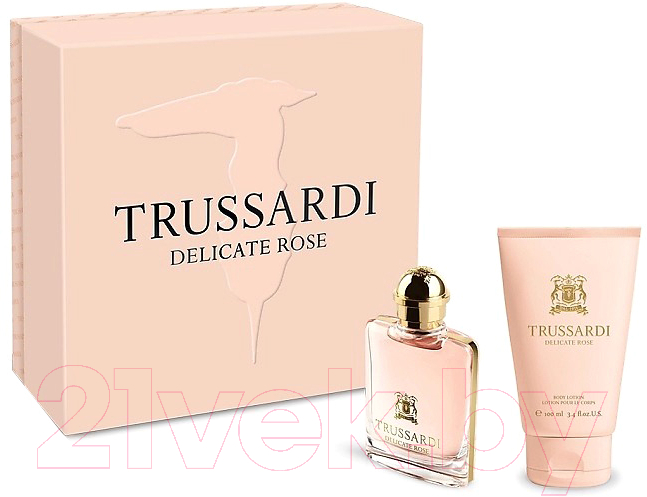 Парфюмерный набор Trussardi Delicate Rose Туалетная вода 50мл+Лосьон для тела 100мл