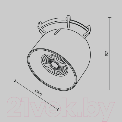 Потолочный светильник Maytoni Cup TR124B-12W4K-M-B