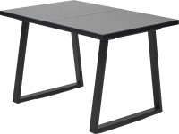 Обеденный стол M-City Вижн 120 / 494M05609 (черный/стекло) - 