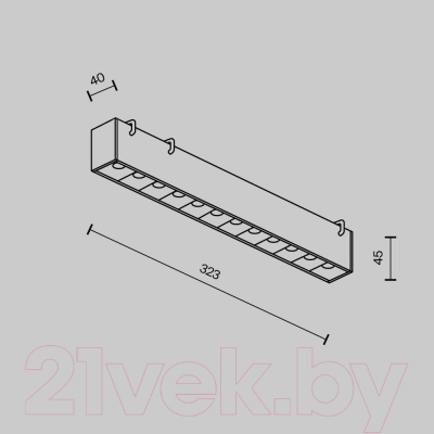 Потолочный светильник Maytoni Points TR128B-12W4K-M-W