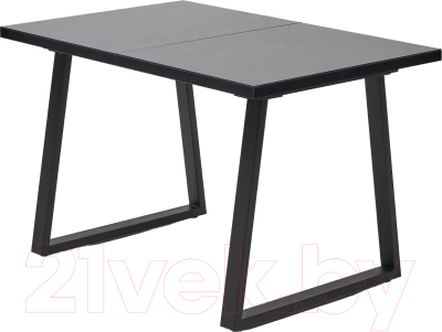 Обеденный стол M-City Вижн 140 / 494M05611 (черный/стекло)
