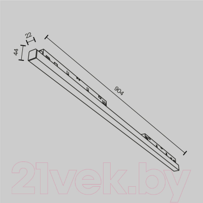 Трековый светильник Maytoni Basis TR030-4-30WTW-DD-W