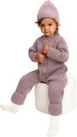 Комбинезон для малышей Amarobaby Pure Love Tot / AB-OD22-PLT5/27-80 (пудровый, р.80) - 