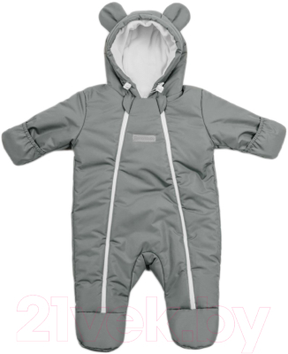 Комбинезон прогулочный детский Amarobaby Spring / AB-OD23-6201N-SE-62 (серый, р.62)