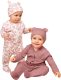 Комплект одежды для малышей Amarobaby Nature / AB-OD23-3101N/06-68 (розовый/сердечки, р.68) - 