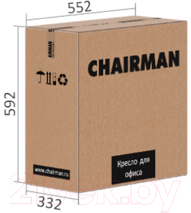Кресло офисное Chairman 681 (T08/черный)
