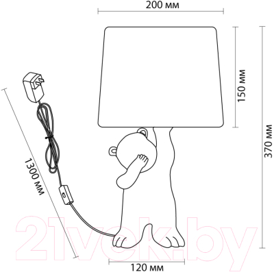 Прикроватная лампа Lumion Bear 5663/1T