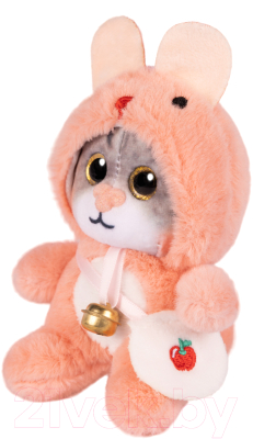 Изображение товара Мягкая игрушка Maxitoys Котик в розовом капюшоне / 300523-7-3-12