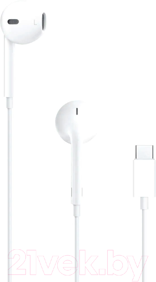 Наушники-гарнитура Apple EarPods с разъемом USB-C A3046 / MTJY3