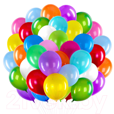 Набор воздушных шаров Brauberg Kids. Яркие Цвета / 591872 (100шт)