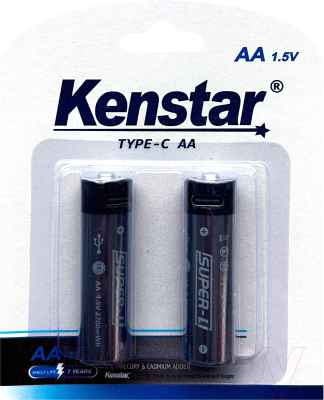 Аккумулятор Kenstar AA Li-ion 1800mAh BL-2 / KS-Li/AA-1800-BL2