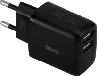 Адаптер питания сетевой Buro BUWH1 15.5W 3.1A 2xUSB / BUWH15S200BK (черный) - 