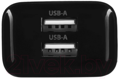 Адаптер питания сетевой Buro BUWE1 10.5W 2.1A 2xUSB / BUWE10S200BK (черный)