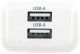 Миниатюра изображения товара Адаптер питания сетевой Buro BUWE1 10.5W 2.1A 2xUSB / BUWE10S200WH (белый)