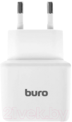 Адаптер питания сетевой Buro BUWB1 10W 2A USB-C / BUWB10S010WH (белый)