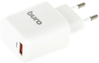 Адаптер питания сетевой Buro BUWG1 18W 3A (QC) USB-A / BUWG18P100WH (белый) - 