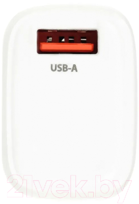 Изображение товара Адаптер питания сетевой Buro BUWG1 18W 3A (QC) USB-A / BUWG18P100WH (белый)