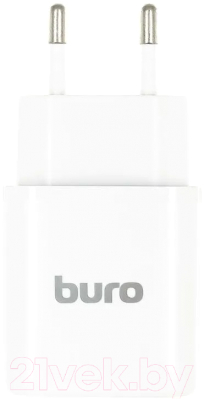 Адаптер питания сетевой Buro BUWG1 18W 3A (QC) USB-A / BUWG18P100WH (белый)