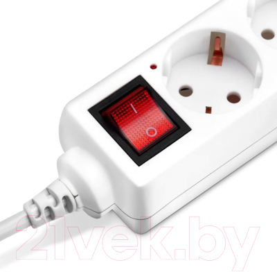 Удлинитель Buro BU-PS5.1/W (1.5м, белый)