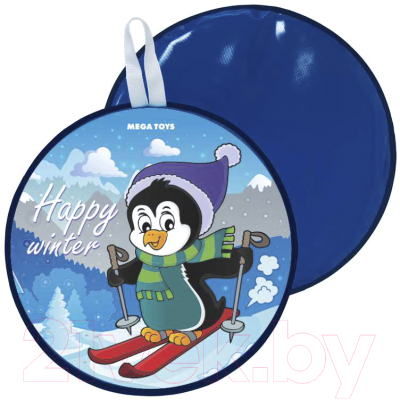 Санки-ледянка Mega Toys Пингвин на лыжах / 16211