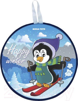 Санки-ледянка Mega Toys Пингвин на лыжах / 16311