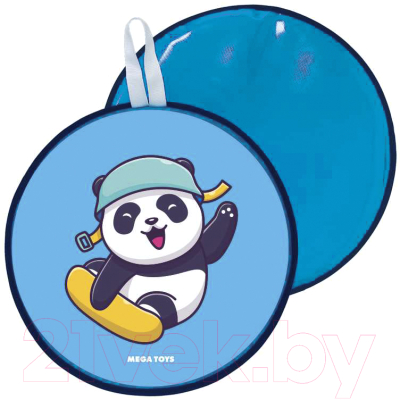 Санки-ледянка Mega Toys Панда на сноуборде / 17211