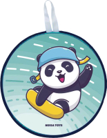 Санки-ледянка Mega Toys Панда на сноуборде 2 / 17511 - 