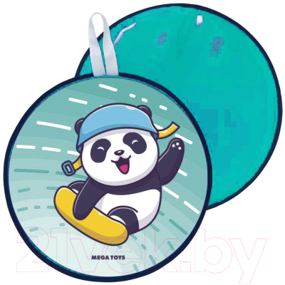 Санки-ледянка Mega Toys Панда на сноуборде 2 / 17511