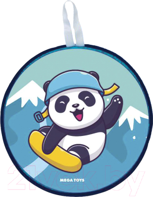 Санки-ледянка Mega Toys Панда на сноуборде 3 / 20411