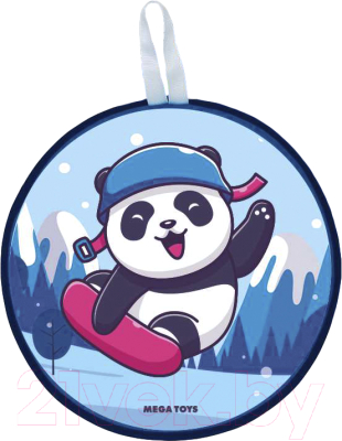 Санки-ледянка Mega Toys Панда на сноуборде 4 / 21211