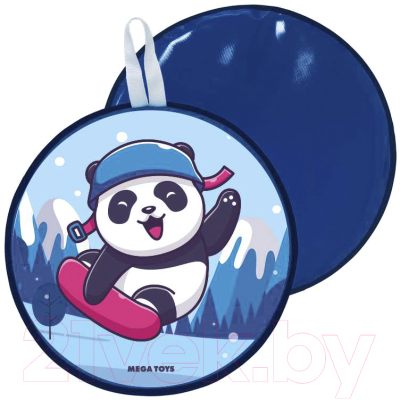Санки-ледянка Mega Toys Панда на сноуборде 4 / 21211