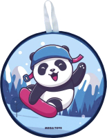 Санки-ледянка Mega Toys Панда на сноуборде 4 / 21411 - 