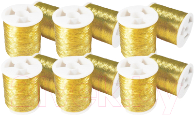Набор швейных ниток Changxing Hualong Люрекс 10г / 000008117 (12шт, Gold)