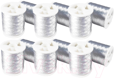 Набор швейных ниток Changxing Hualong Люрекс 10г / 000008118 (12шт, Silver)