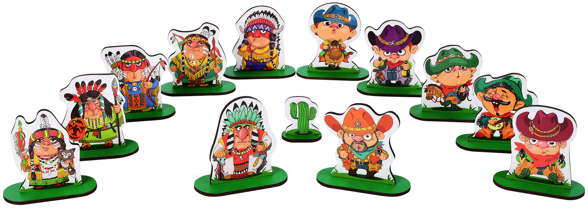 Набор фигурок игровых Mega Toys Ковбои и индейцы / МТ69119