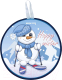 Санки-ледянка Mega Toys Снеговик на лыжах / 14411 - 