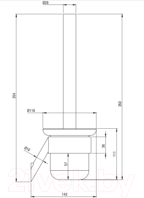 Ершик для унитаза Deante Silia Gold ADI Z711