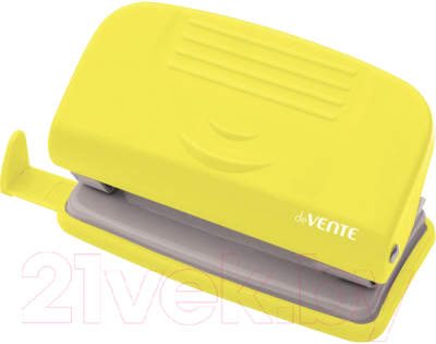 Дырокол deVente Neon / 4020800 (неоновый желтый)