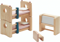 Комплект аксессуаров для кукольного домика Plan Toys Набор мебели для детской комнаты / 7353 - 