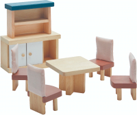 Комплект аксессуаров для кукольного домика Plan Toys Набор мебели для столовой / 7354 - 
