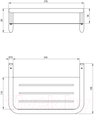 Полка для ванной Deante Titanium ADI D551