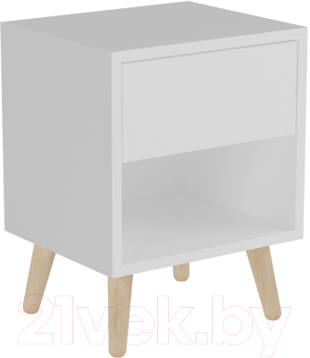 Прикроватная тумба Калифорния мебель Хаук ТП03 (белый)