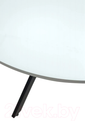 Обеденный стол M-City Дарио D100 / 464M05632 (белый стекло/черный)